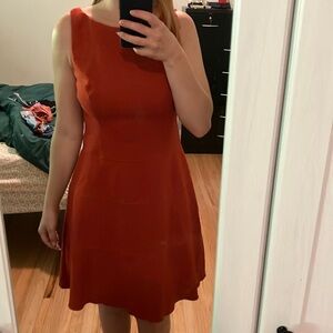 Elegant Red Sleeveless Dress